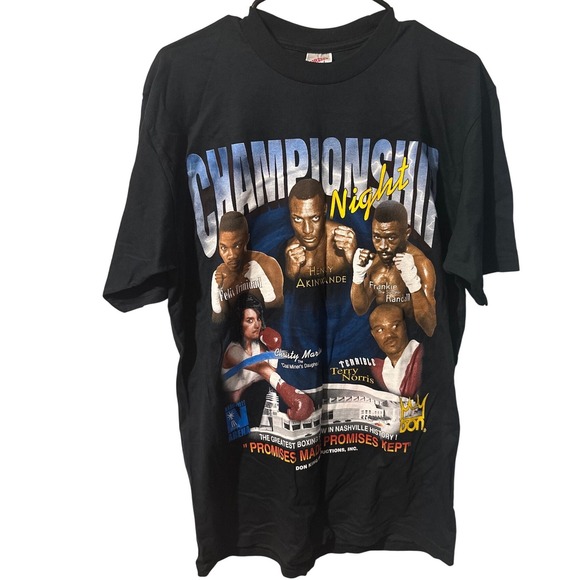 Jerzees Other - Vintage 1997 Championship Night Boxing T-Shirt Don King Felix Trinidad Jerzees L